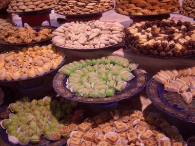 Food souk in Meknes, Morocco