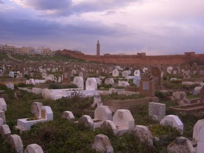 Cemetery in Rabat, Morocco