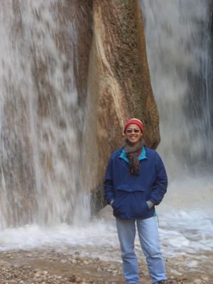 Me at the waterfall in Sefrou, Morocco