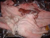 pork kidneys with surrounding fat