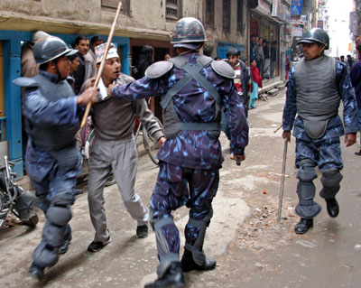Democracy Takes A Beating in Nepal 19/02/2005
