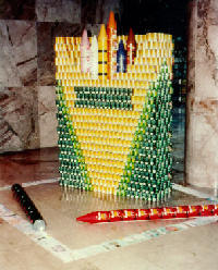 Construction with cans
