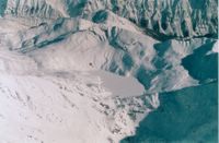 Aerial view of the Lakeview Ski Terrain at Chatter Creek Cat Skiing