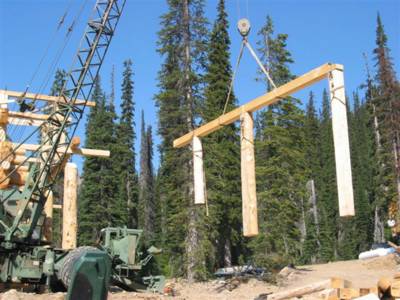 Solitude Lodge Construction at Chatter Creek