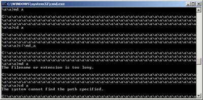 Screen Capture showing the bat file being run multiple times