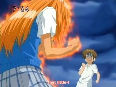 Now Momo is pissed - she is on fire!