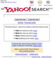 My Yahoo! Search beta