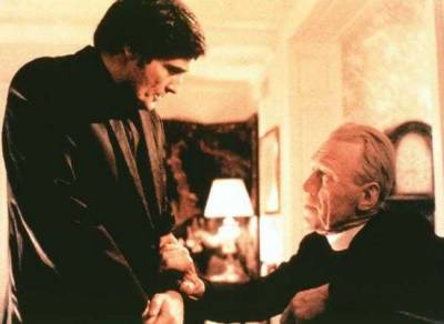 Max von Sydow with Jason Miller, ironically not the producer of Clay's special, in The Exorcist