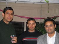 IIMB ppl - Sameer (on left) and Prashant (on right) with my Dad