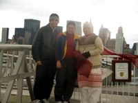 My Dad, Mom and Grand-Ma, at the Liberty State Park by the Hudson River