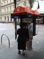 Melbourne Telstra Phone Booth