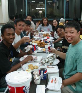 Our dinner at KFC