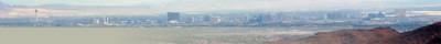 View of Las Vegas Strip from Red Rock Canyon, September 2004