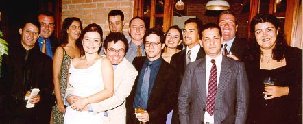 Galera no casamento do Koki e Ana em Campinas(2001).