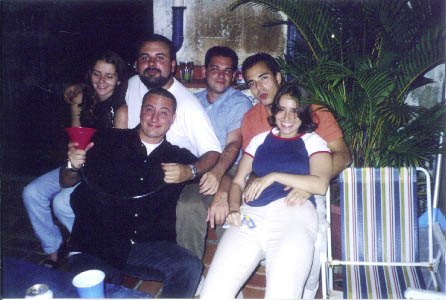 Pessoal reunido em mais um aniversário do Funil(2001).