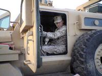 Lt. General Wallace C. Gregson, U.S. Marine Forces Pacific Commanding General, sought feedback from Marines working with the Cougar. The Cougar, a Mine Resistant Ambush Protected vehicle, is also built to rollover and is equipped with multi-point, racing style harnesses, so if the vehicle rolled 360 degrees, the passengers inside would avoid injury. Photo by: official USMC photo PhotoID: 2005624203216 Submitted by: Marine Forces Pacific, Operation/Exercise/Event: vehicle