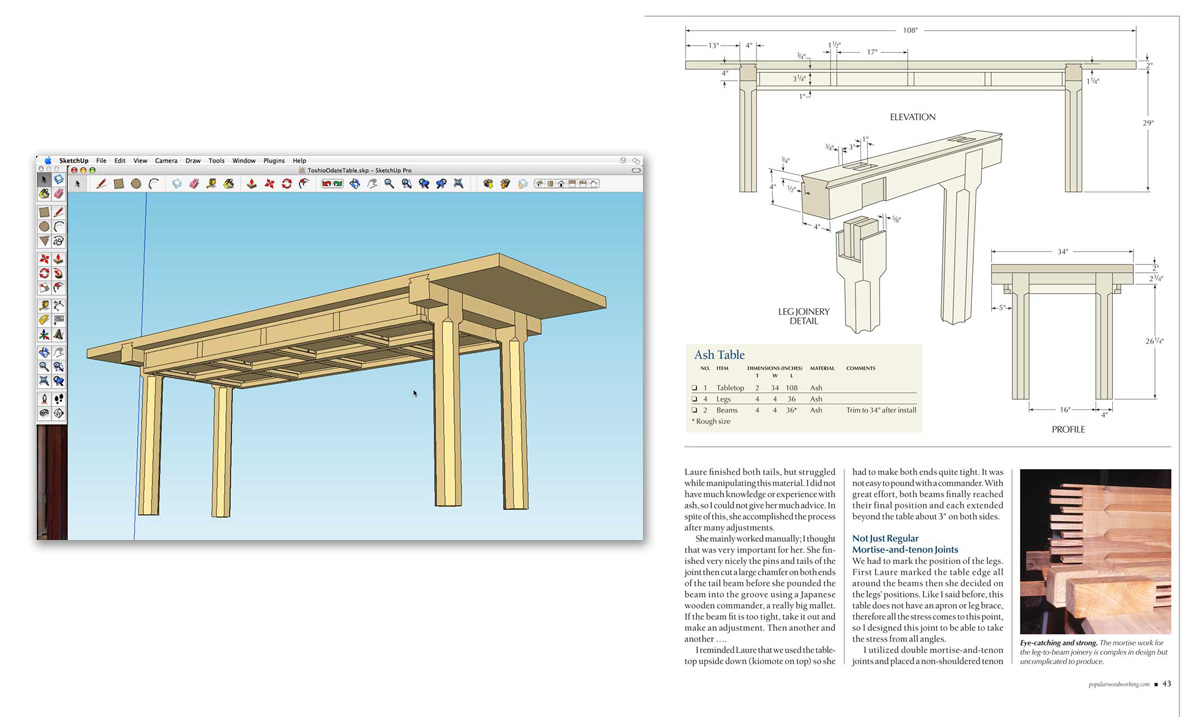 Retired SketchUp Blog: Case Study: Popular Woodworking ...