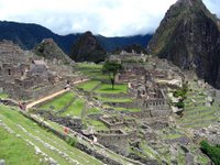 Wayan Picchu in background