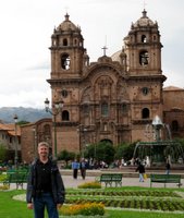Me standing in the main square of Cusco
