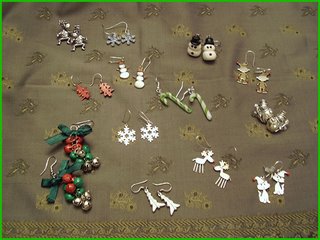 Christmas earring collection