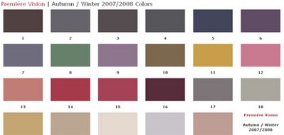 Autumn/Winter 2007/2008 Colors