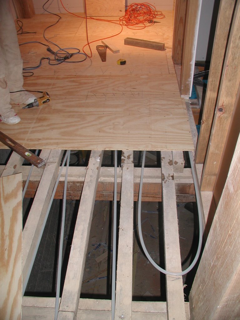 Building A Timberframe Home From Scratch Radiant Tubing Under A