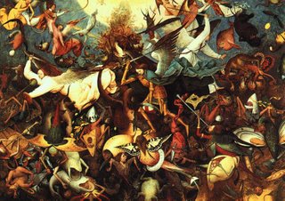 Peter Brueghel - La caída de los ángeles rebeldes
