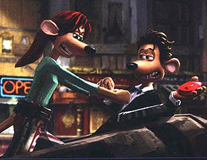 In the afternoon we went to see Flushed Away. 