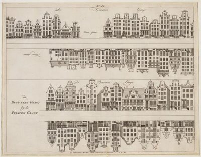 Amsterdam foldout building illustrations