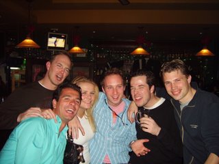 De NL-gang: Alwin, Floris, Constance, Bas en Ewout