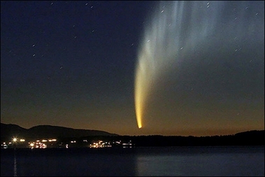 Comet McNaught in the Chilean sky