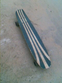 old school skateboard