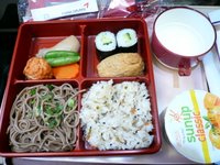 food from asiana when fly back to Osaka