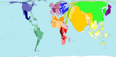 Worldmapper - População mundial