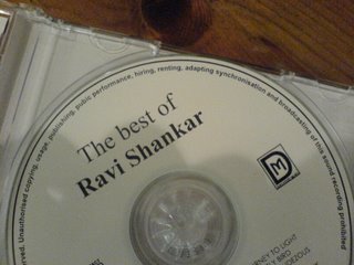 Ravi Shankar CD with a misprint
