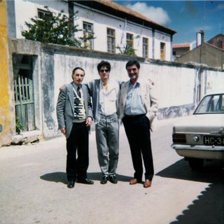 Com o meu filho e com o meu irmão, durante a década de 80.