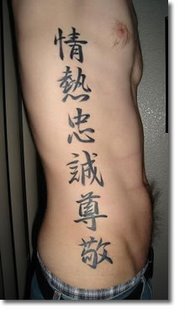 Japanese kanji symbol tattoo design