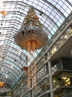 behold! the yuletide jellyfish floating in the rarified eaton centre air!