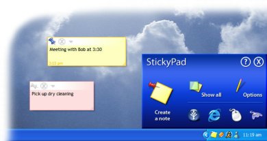 Stick notes on your desktop with StickyPad