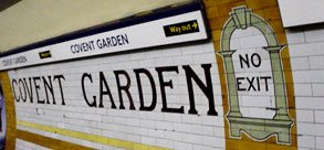 tiles at Covent Garden station