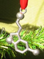 Serotonin ornament from Made with Molecules