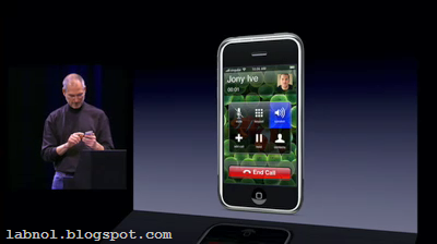 Steve Jobs talking with Jonathan Ive on iPhone