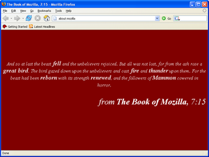 O Livro de Mozilla, 7:15