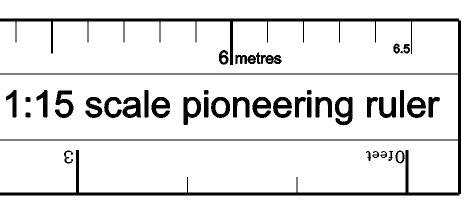 Ropes and Poles: Scale ruler for pioneering models: 1 in 15 Kontiki edition