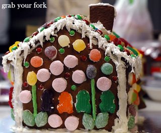 a's gingerbread house back