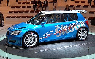 Skoda Fabia S2000 rally car
