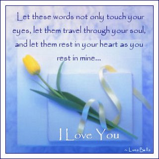Let these words not only touch your eyes, let them travel through your soul...