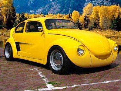 yellow sporty volkwagen