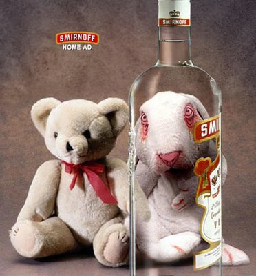 print ads for vodka campaign