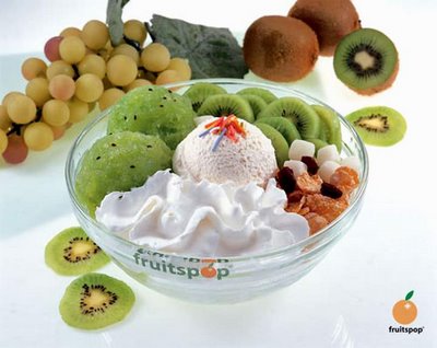 ice cream or fruit for your mouth wash? how about take both - kiwi is good for your health